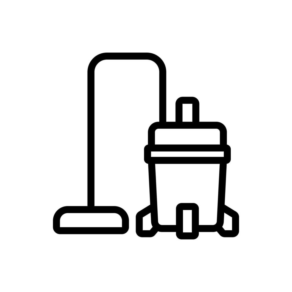 wet vacuum cleaner wash equipment icon vector outline illustration