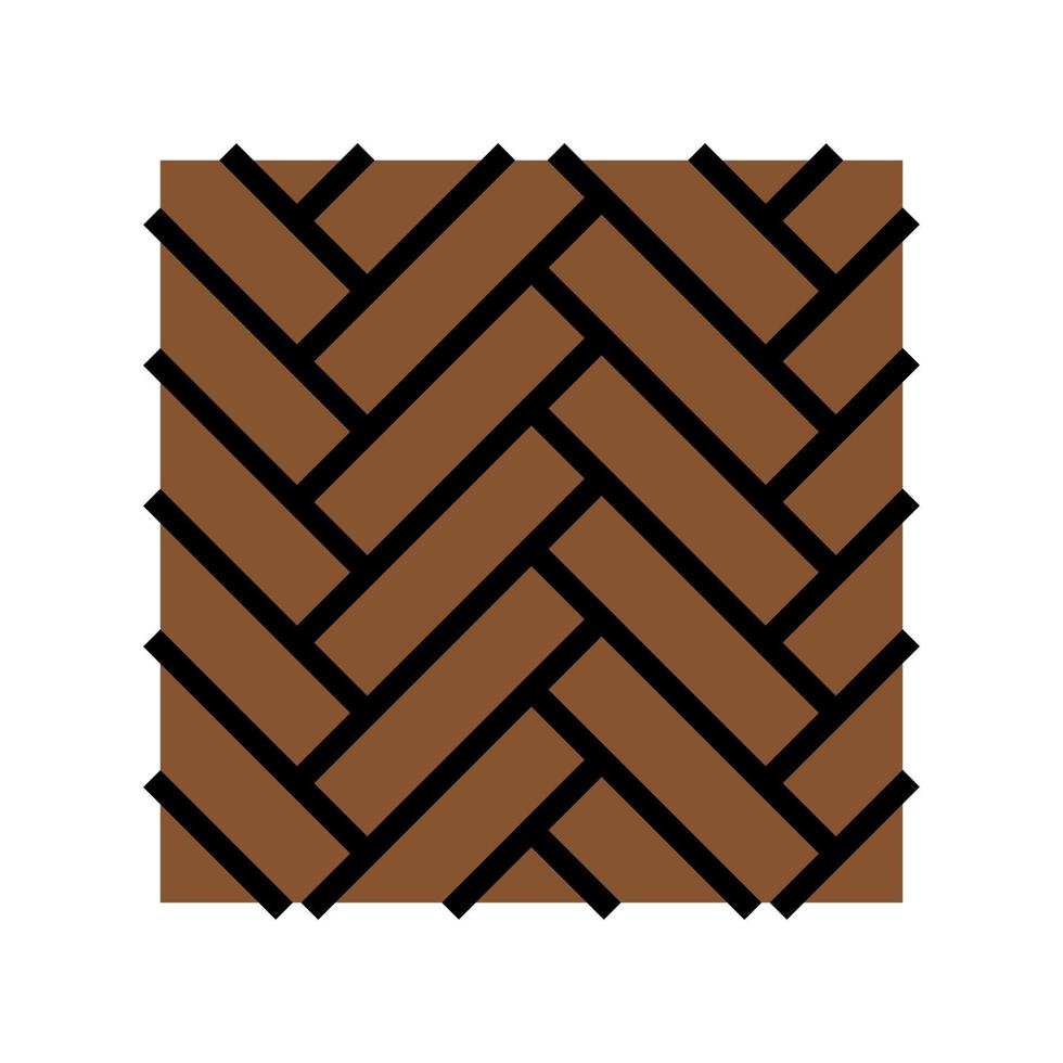 wood flooring parquet color icon vector illustration