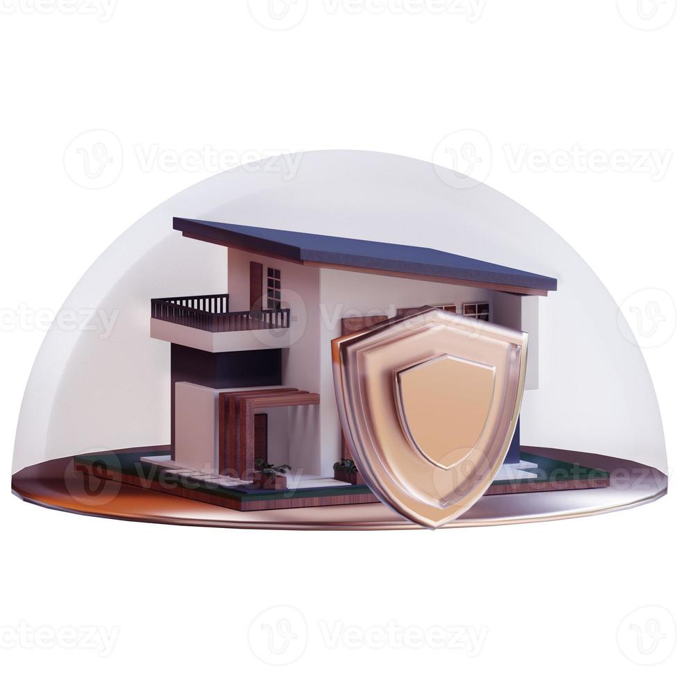 3d shield protect home photo