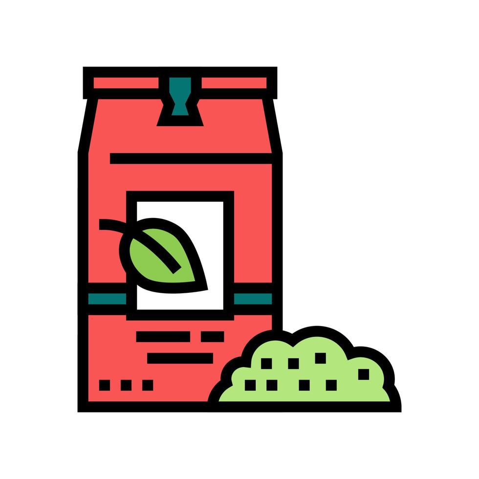 loose tea bag color icon vector illustration