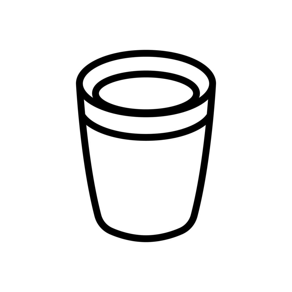 camping glass icon vector outline illustration