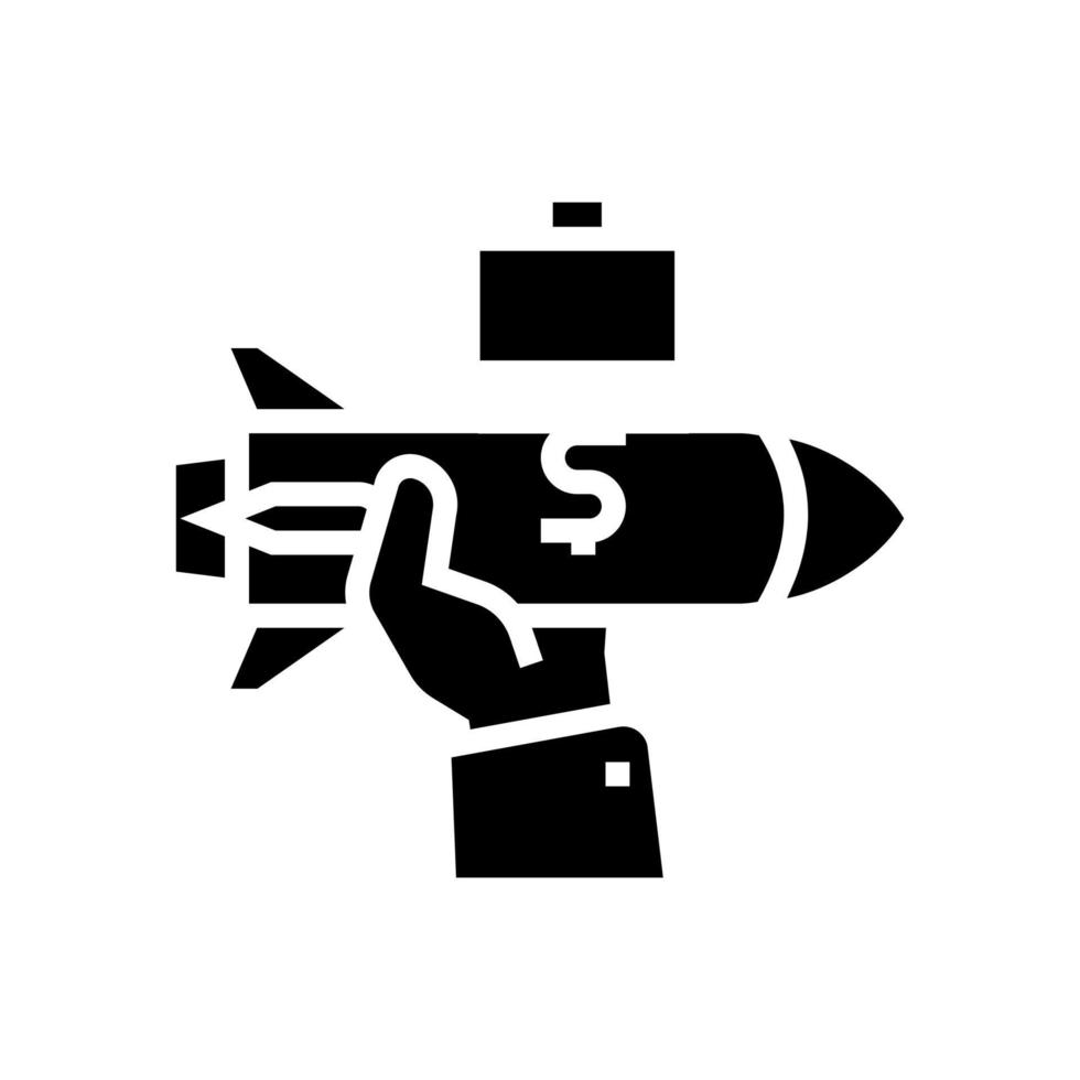 help with business basics glyph icon vector illustration