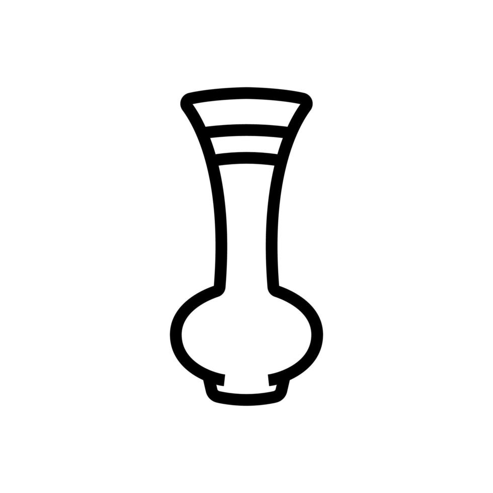 genie shaped vase icon vector outline illustration