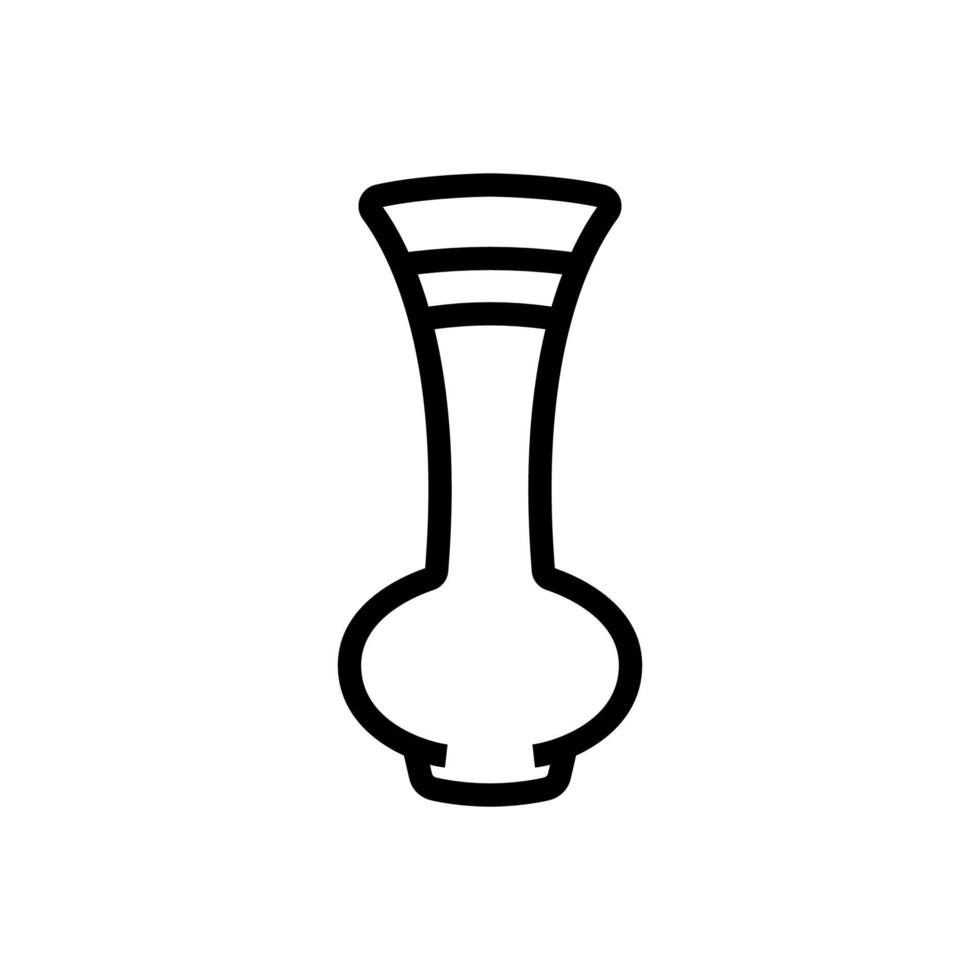 genie shaped vase icon vector outline illustration