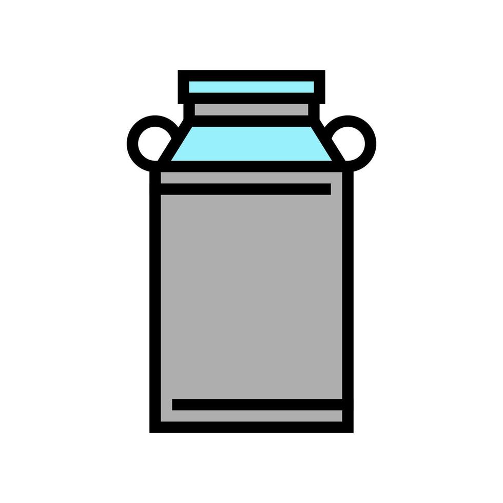 milk can color icon vector illustration