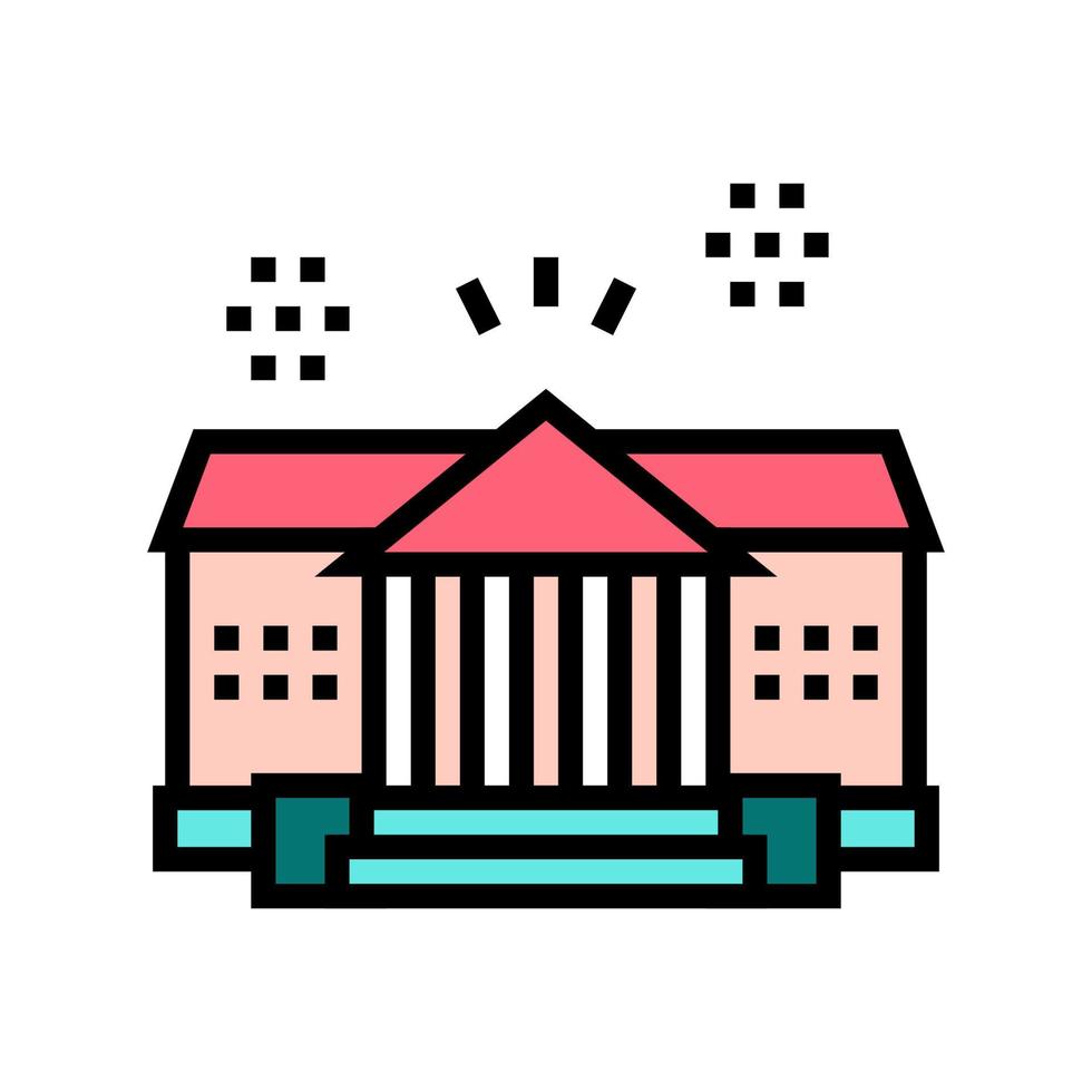 house residence color icon vector illustration