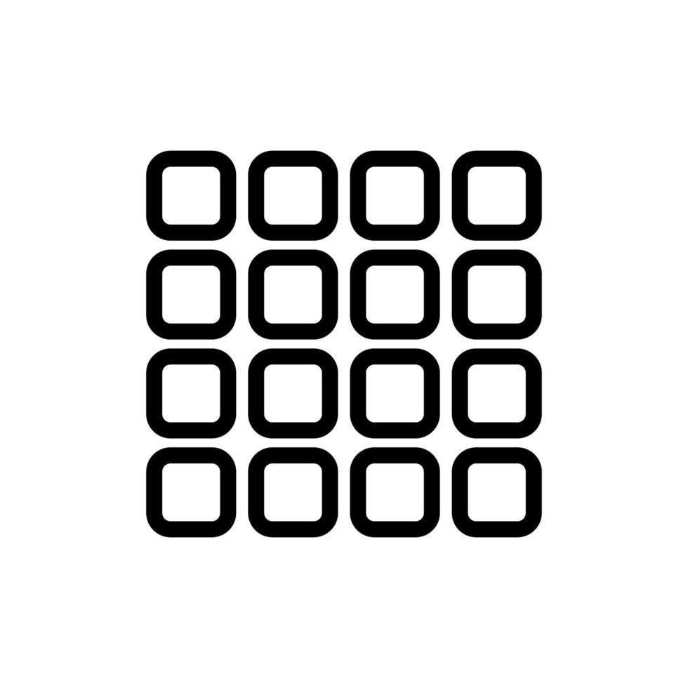 the tile on the street icon vector outline illustration