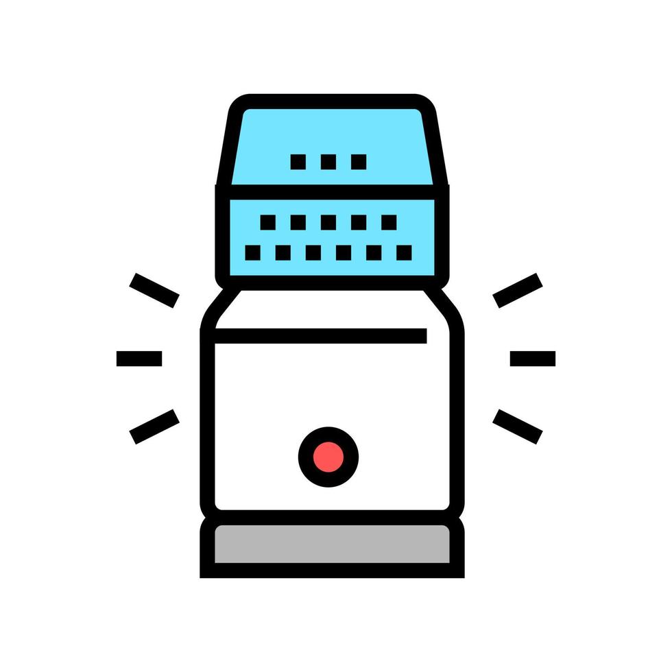 electronic salt bottle color icon vector illustration