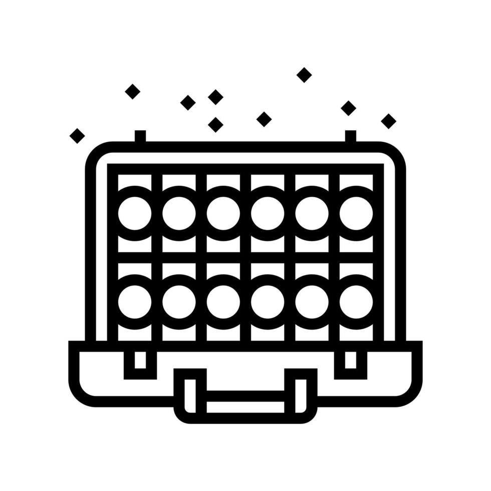 money case of mafia video game line icon vector illustration