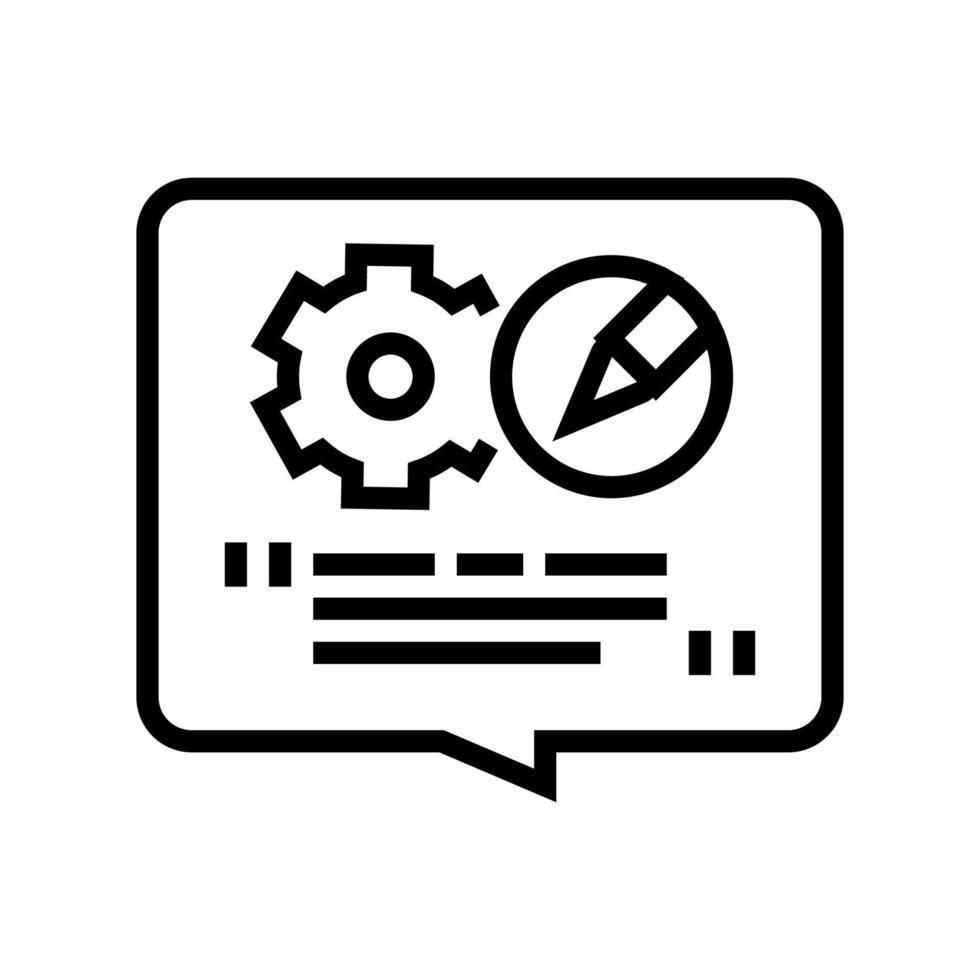 content create line icon vector illustration