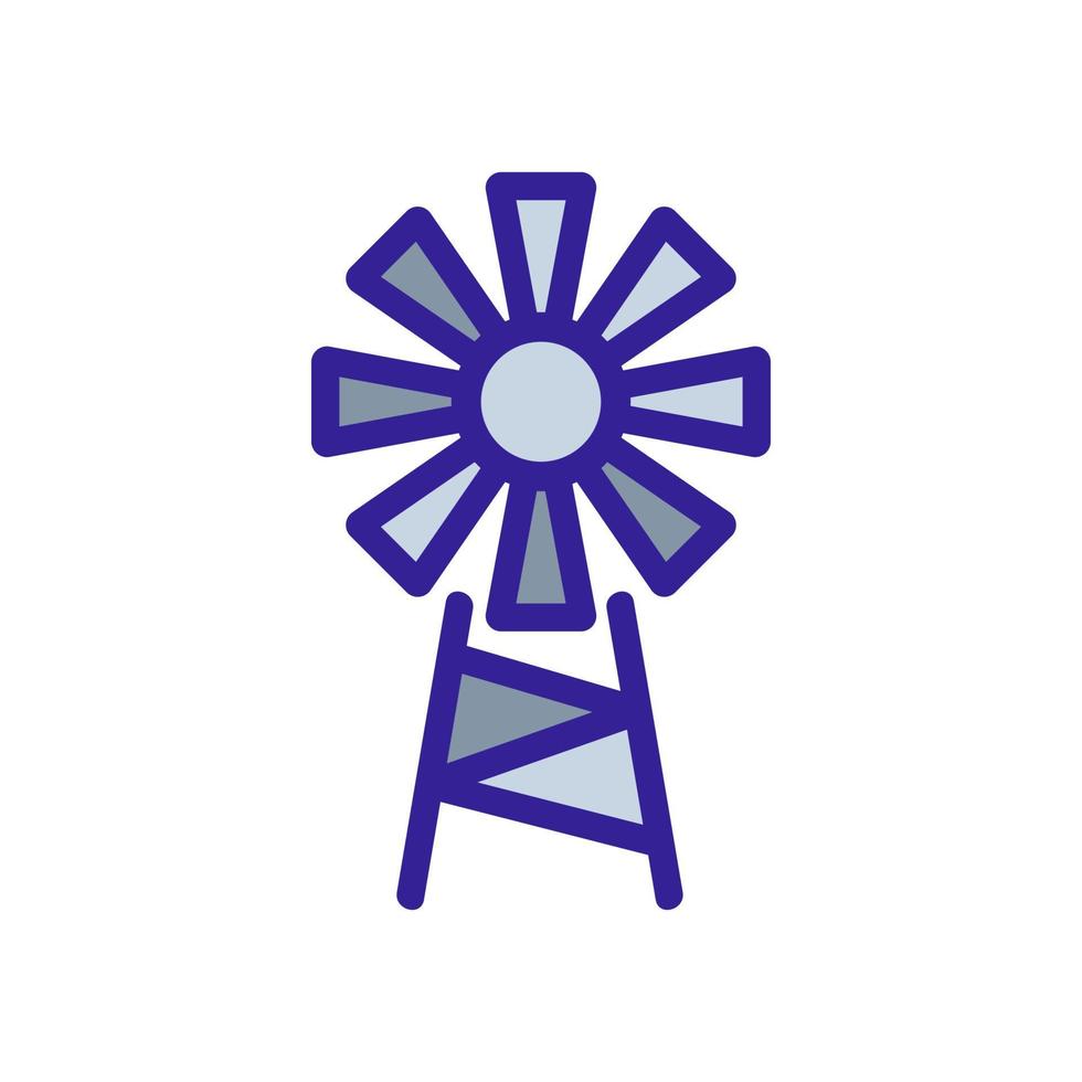 windmill icon vector. Isolated contour symbol illustration vector