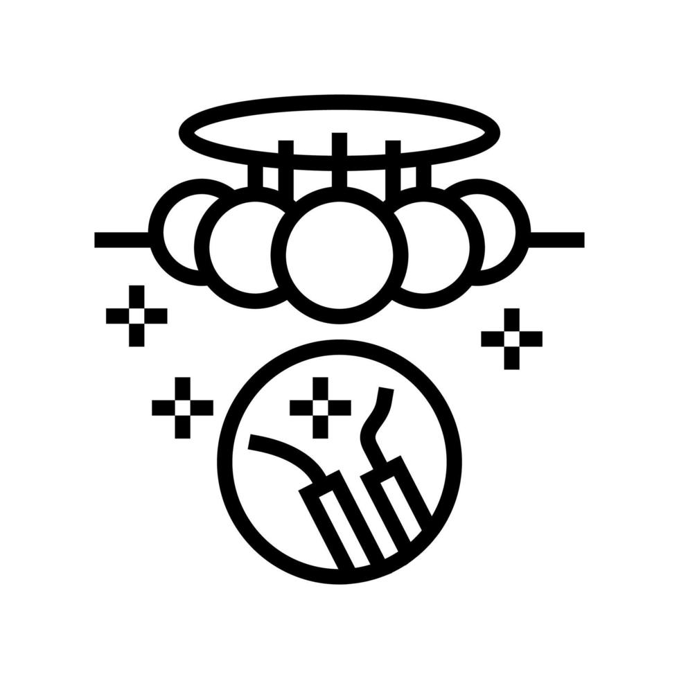 light fixture repair line icon vector illustration