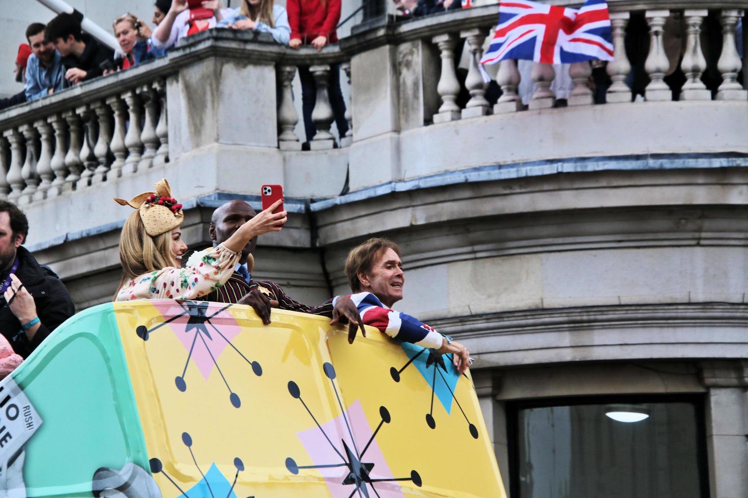 London in the UK in June 2022. A view of the Platinum Jubilee Parade photo