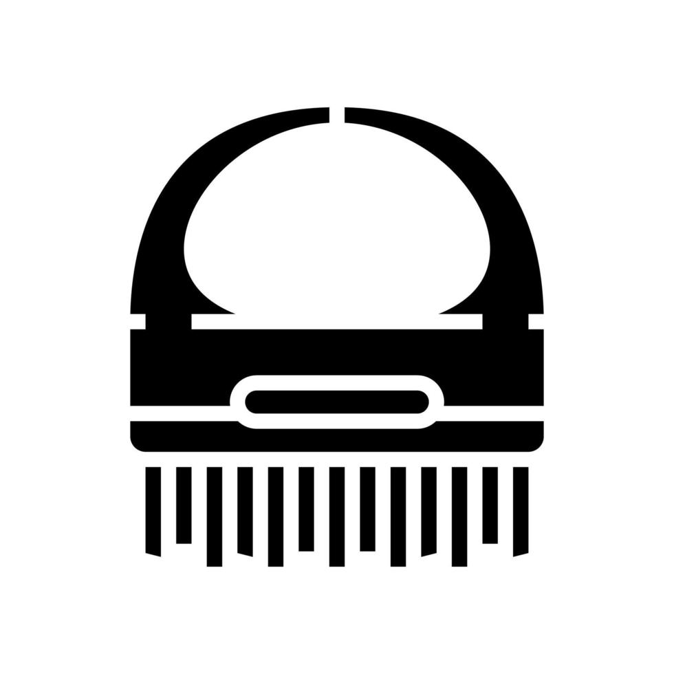 brush spa salon accessory glyph icon vector illustration