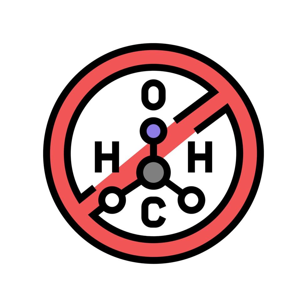 ilustración de vector de icono de color de queratina libre de peróxido de hidrógeno