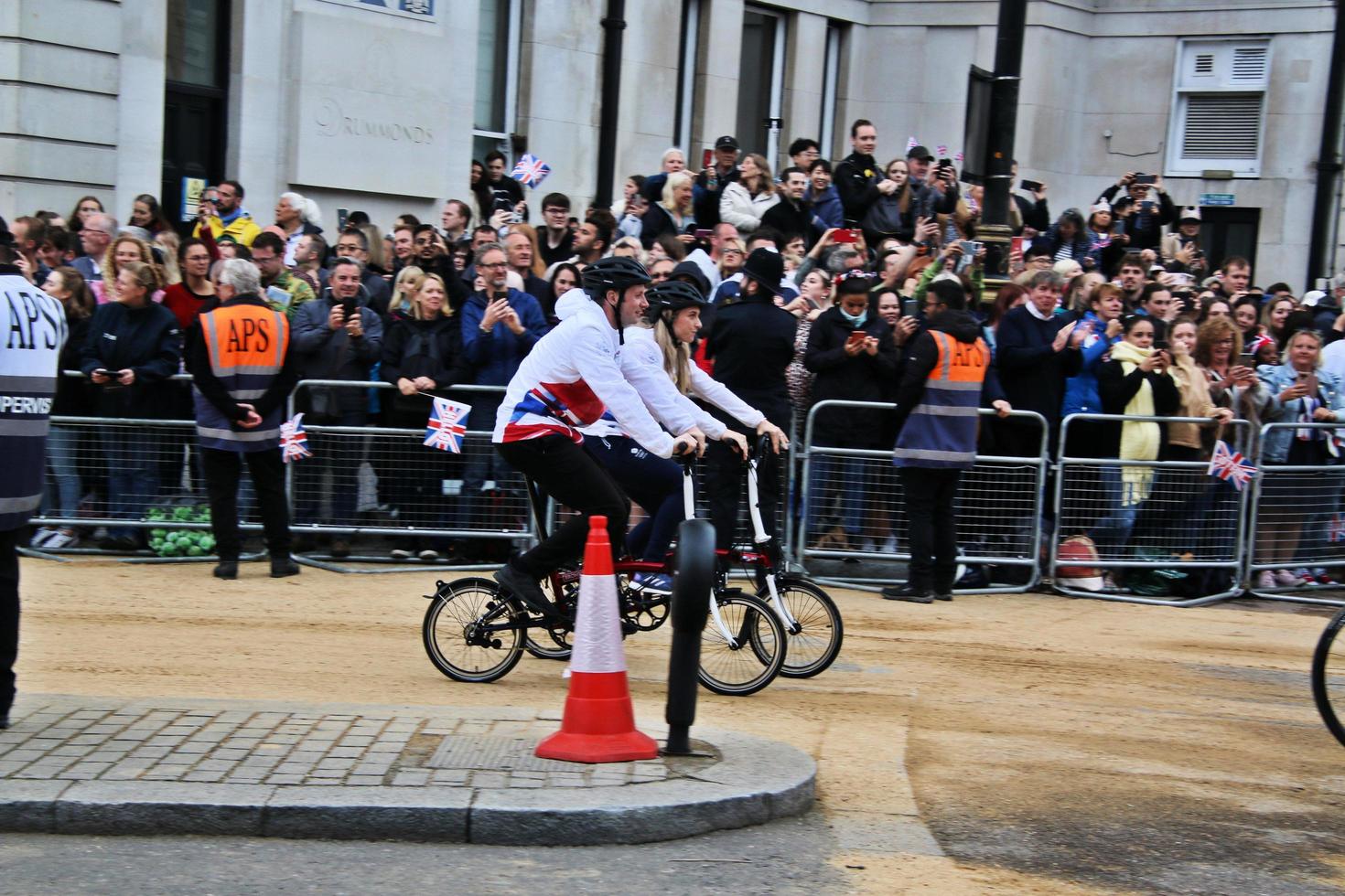 londres en el reino unido en junio de 2022. una vista del desfile del jubileo de platino foto