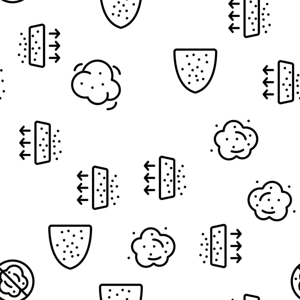 Dust And Polluted Air Vector Seamless Pattern