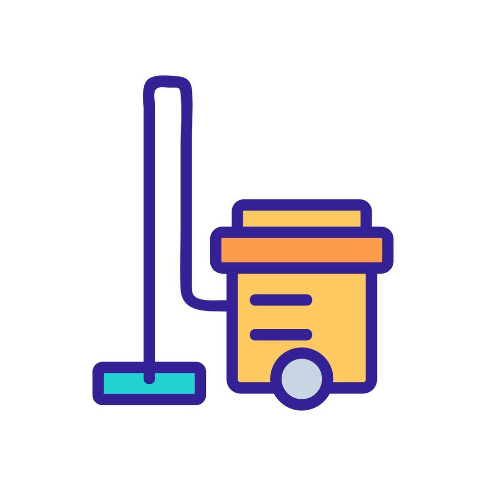 vacuum cleaner icon vector. Isolated contour symbol illustration vector