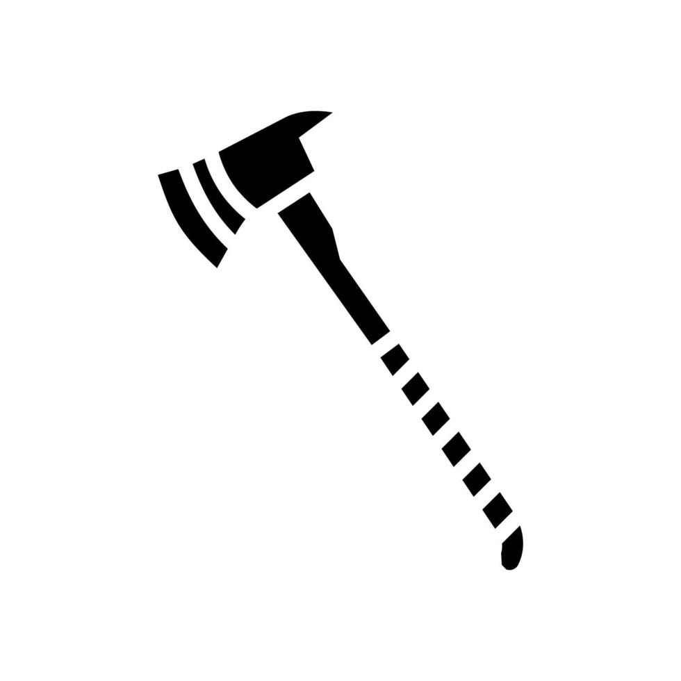 axe tool glyph icon vector illustration