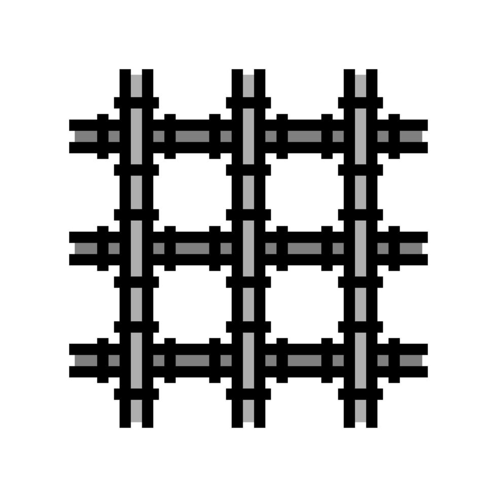 welded wire mesh wwf color icon vector illustration