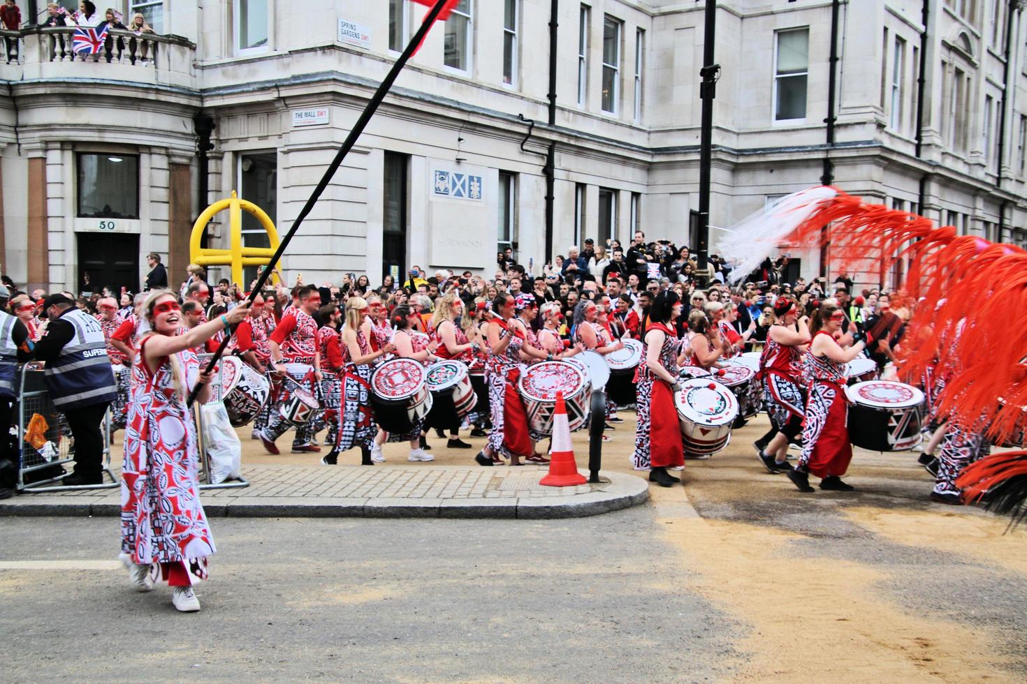 London in the UK in June 2022. A view of the Platinum Jubilee Parade photo