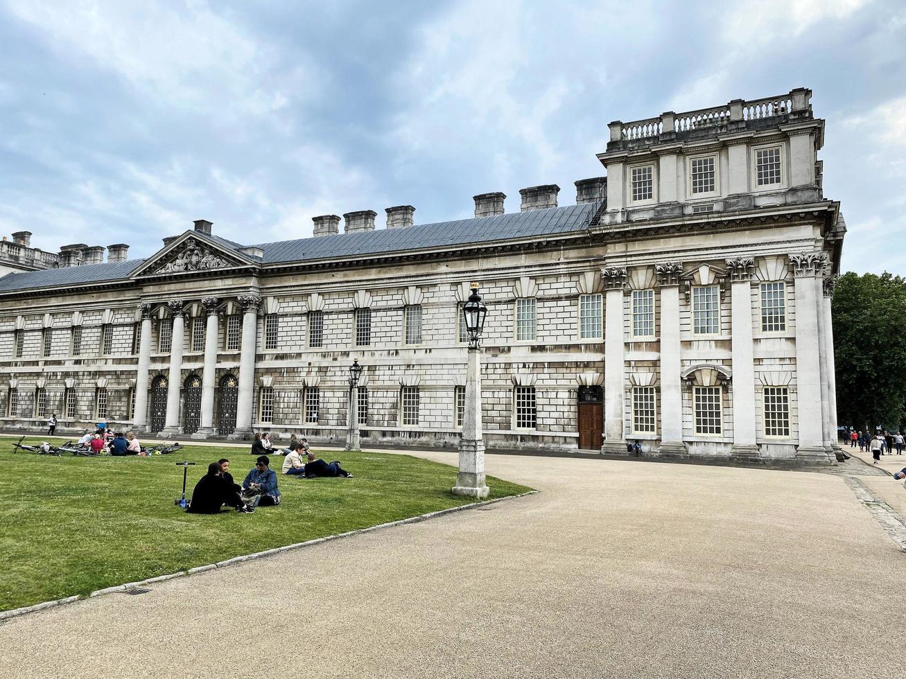 London in the UK in June 2022. Tourists enjoying Greenwich in London photo