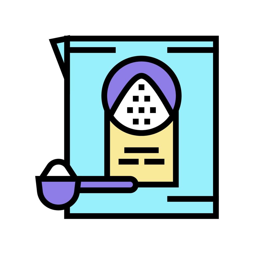detergente en polvo color icono vector ilustración