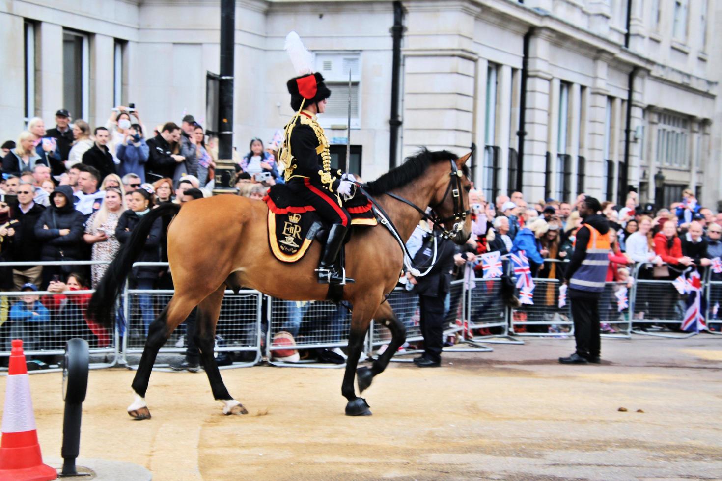 londres en el reino unido en junio de 2022. una vista del desfile del jubileo de platino foto