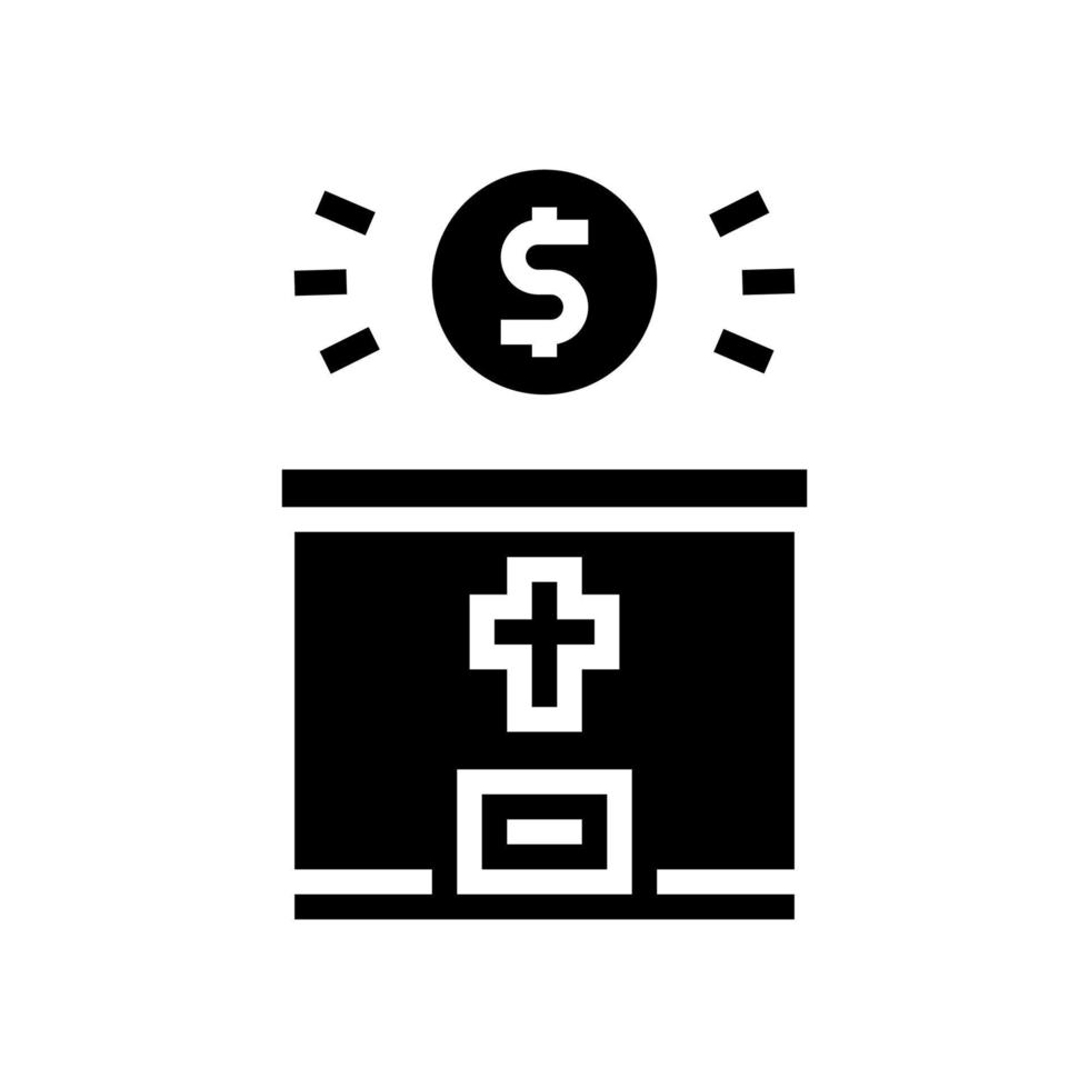donation christianity glyph icon vector illustration 10328604 Vector