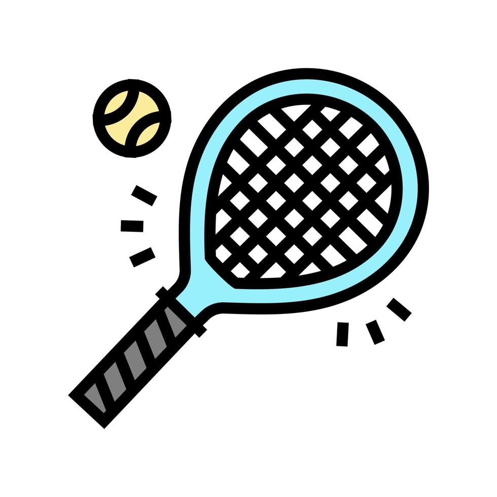 tenis deporte juego color icono vector ilustración