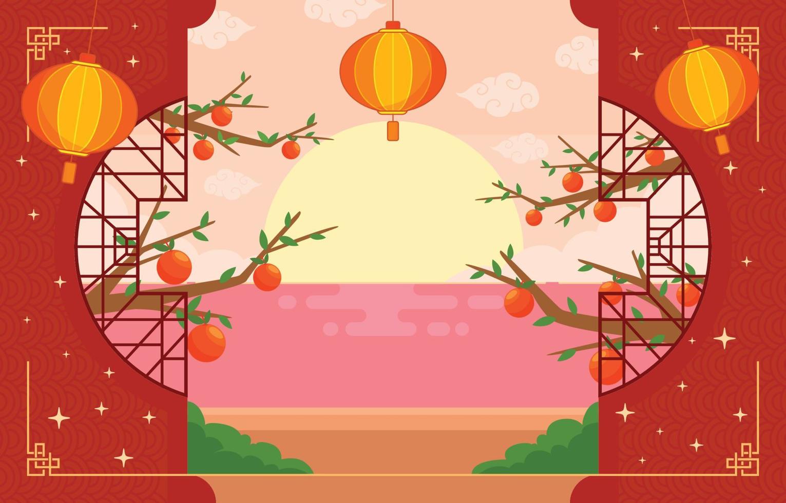 feliz fondo chuseok vector