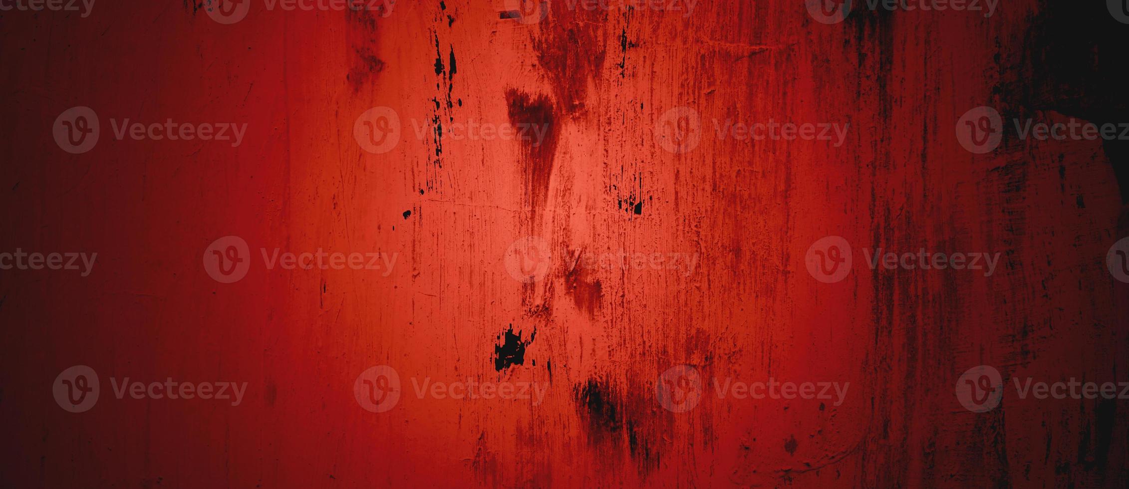 Dark red Wall Texture Background. Halloween background scary. Red and Black grunge background with scratches photo