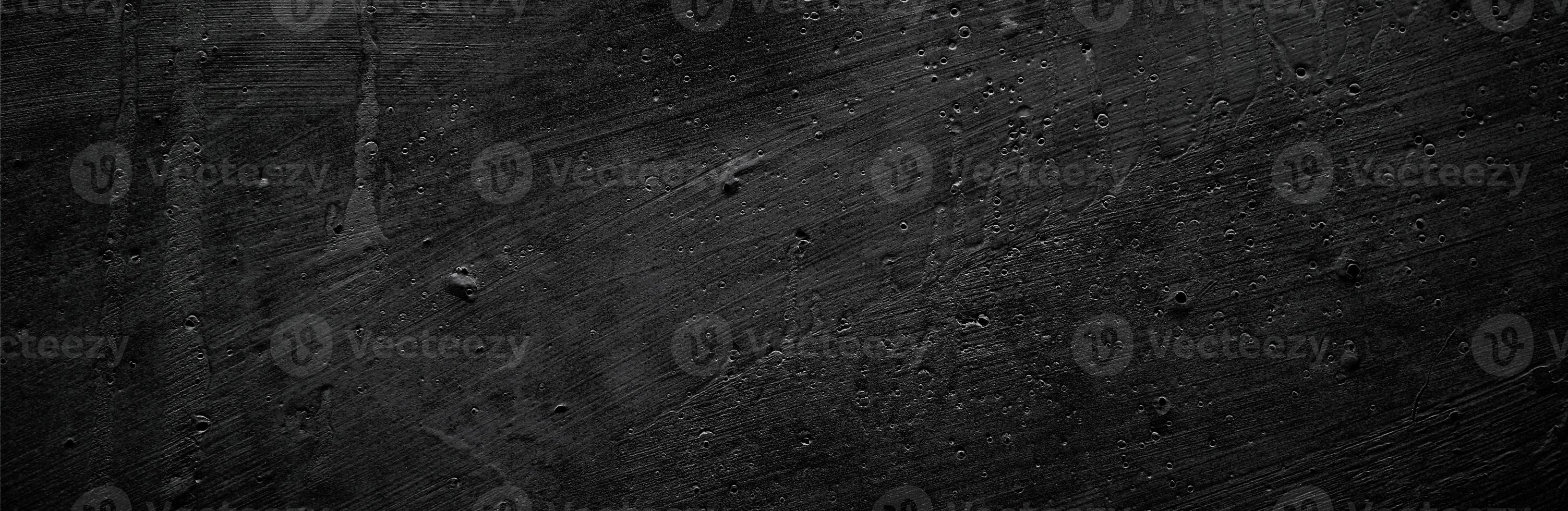 Panoramic black and grey concrete texture background. Scary dark walls, slightly light black concrete cement texture for background. surface dark grunge panorama landscape photo