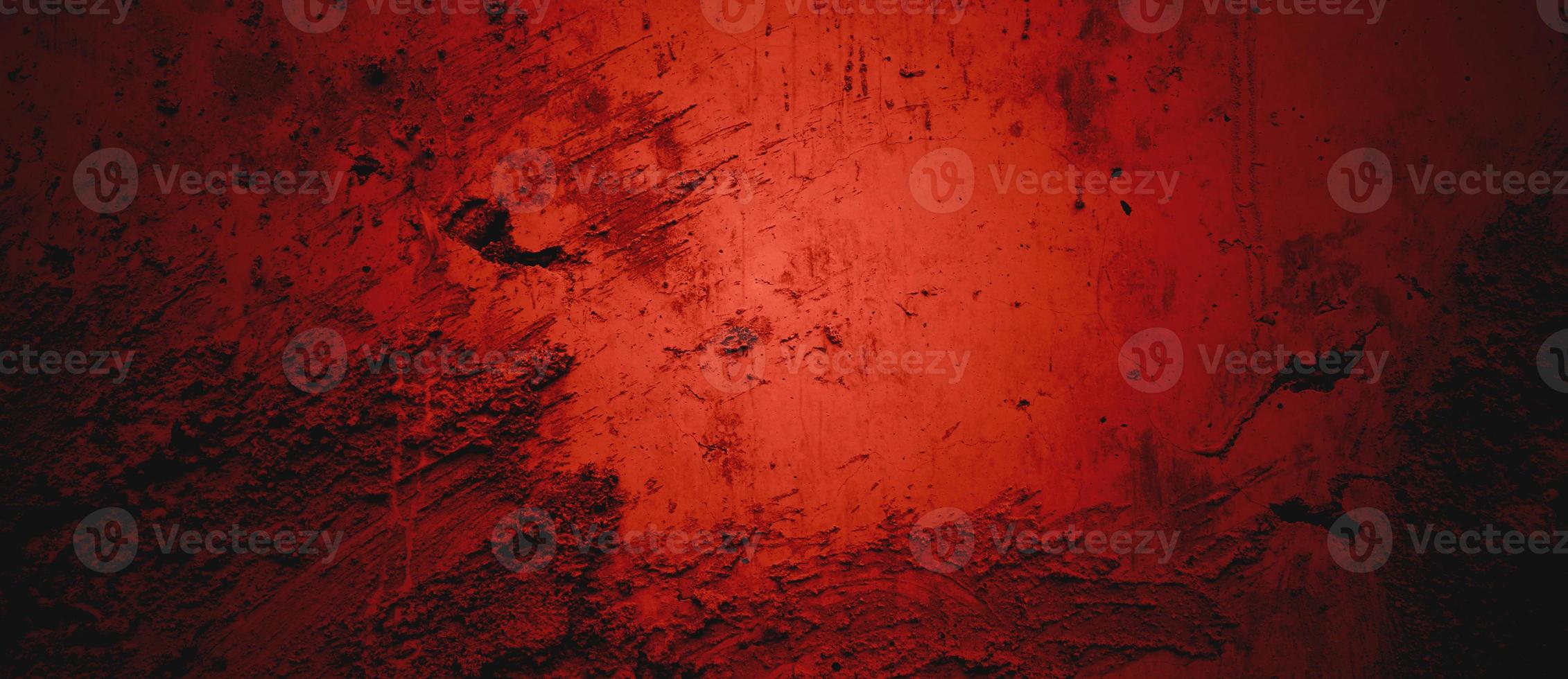 Dark red Wall Texture Background. Halloween background scary. Red and Black grunge background with scratches photo