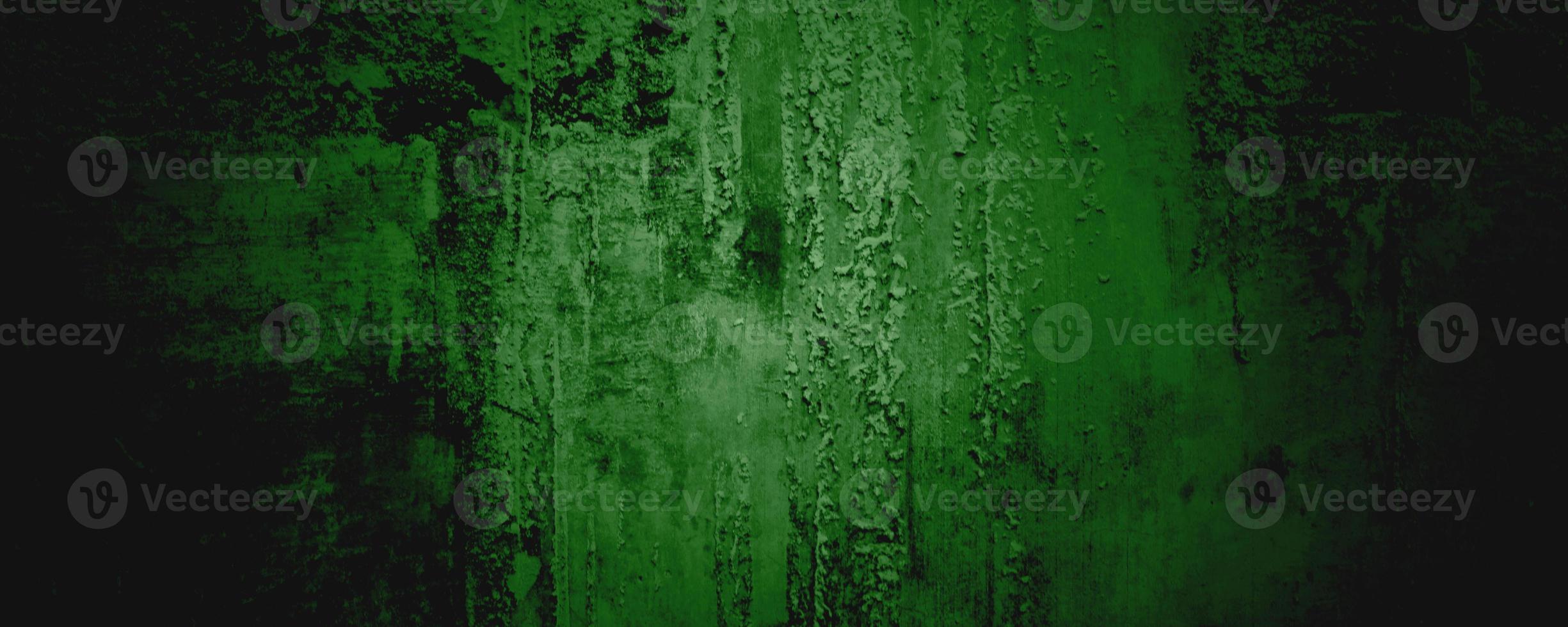 Green Wall Texture Background. Halloween background scary. green and Black grunge background with scratches photo