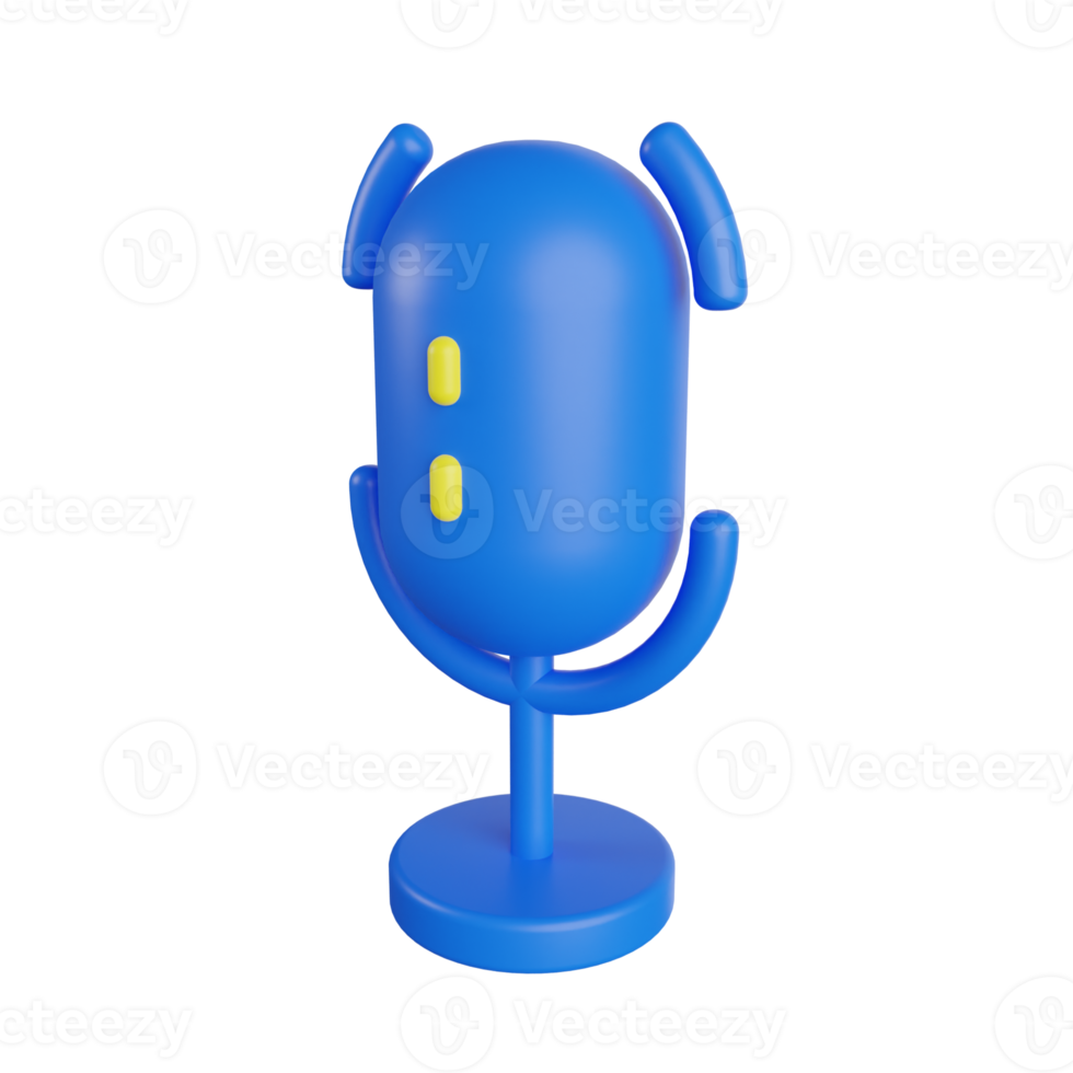 Mic 3D Illustration png