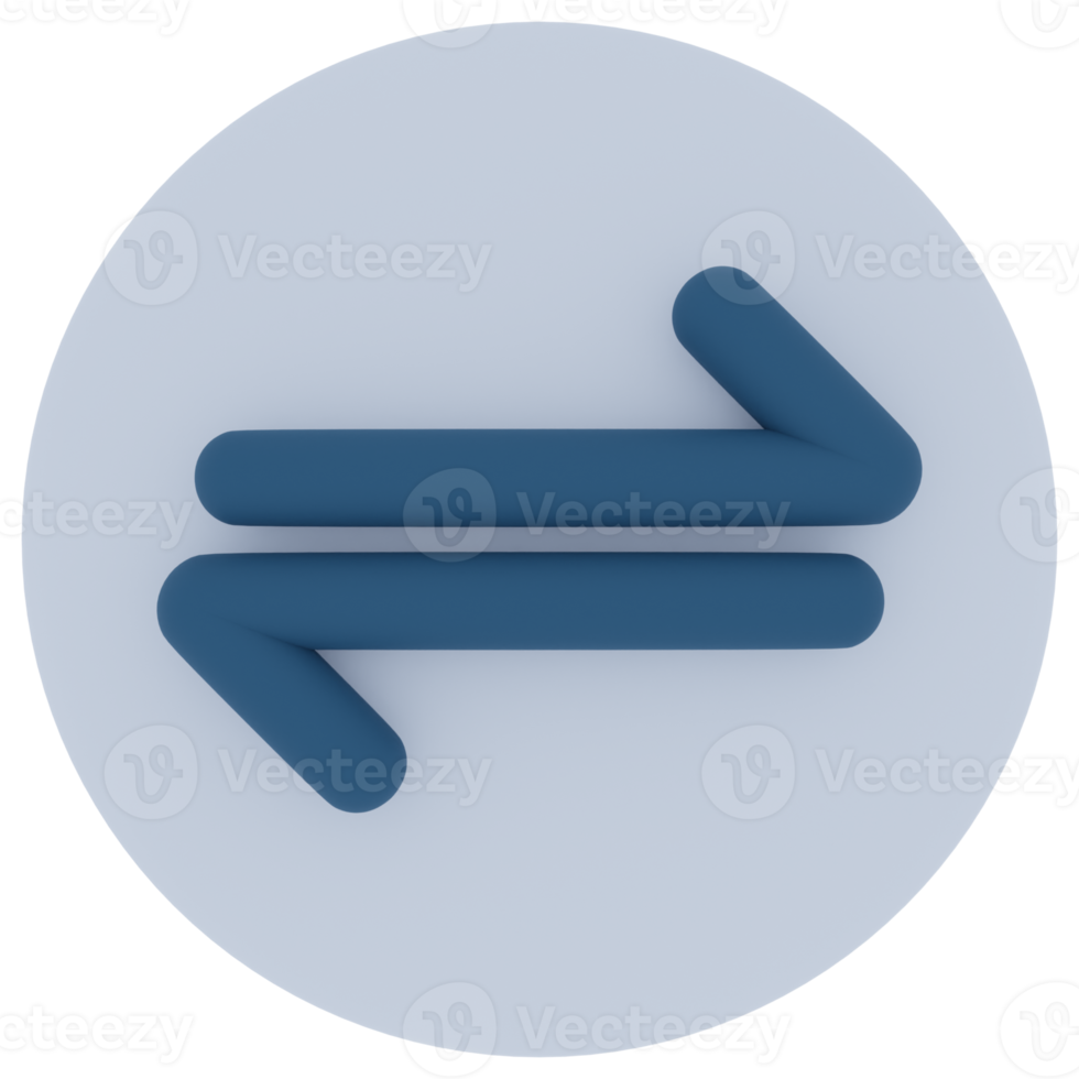 Transfer Arrow 3D Illustration png