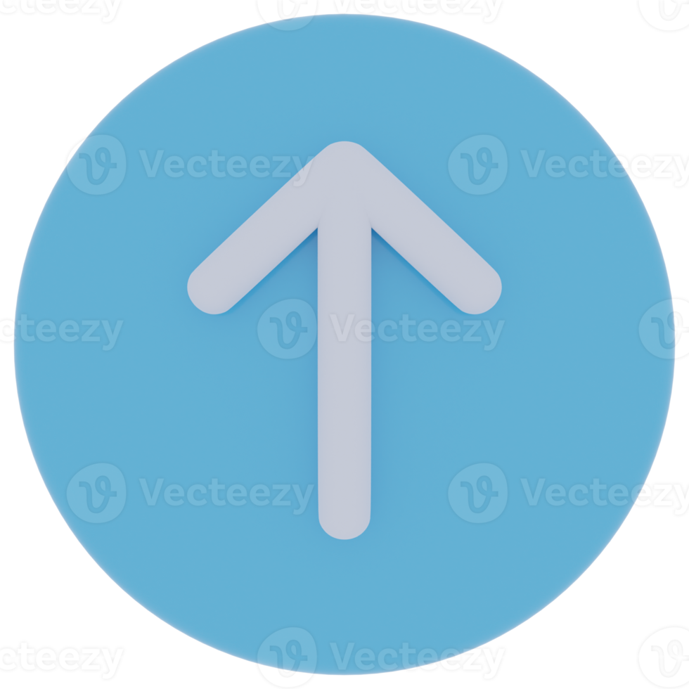 Up Arrow 3D Illustration png