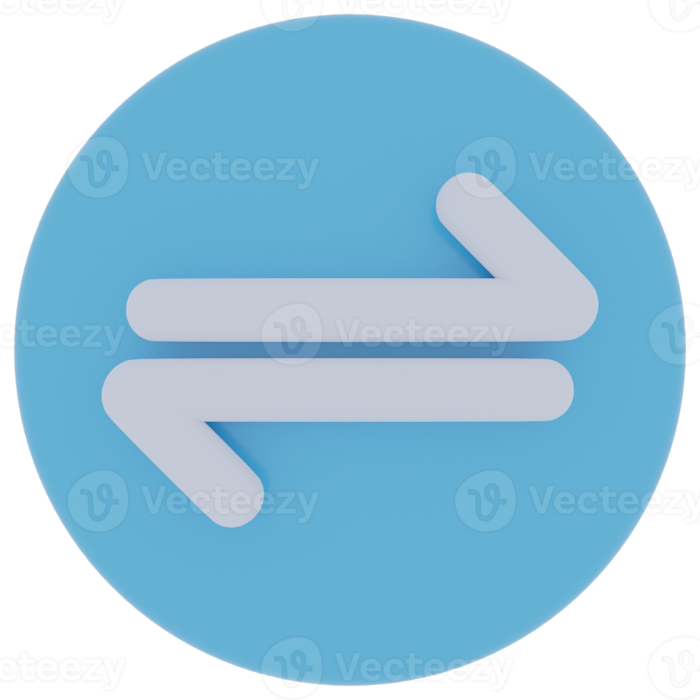 Transfer Arrow 3D Illustration png