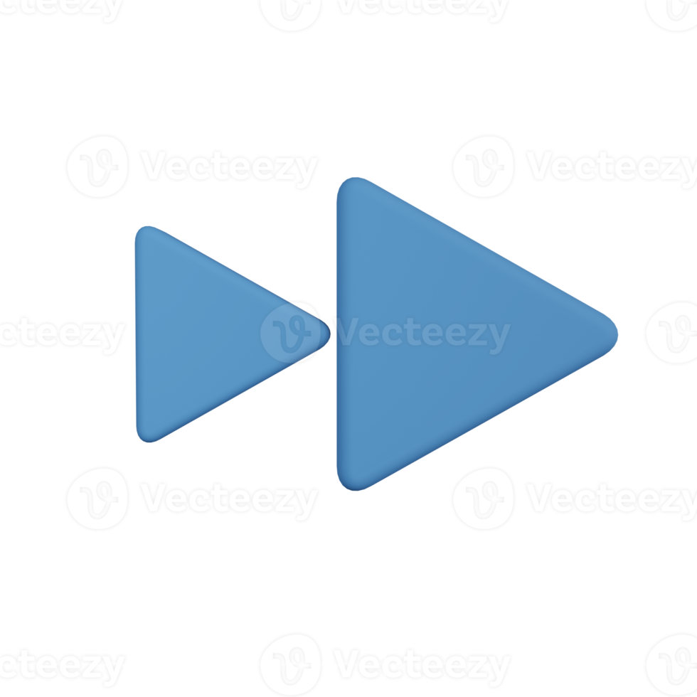 Fast Forward 3D Illustration png
