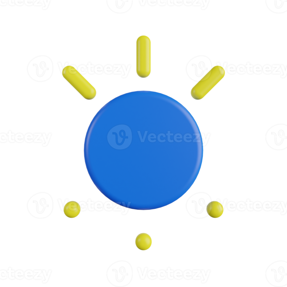 Brightness 3D Illustration png