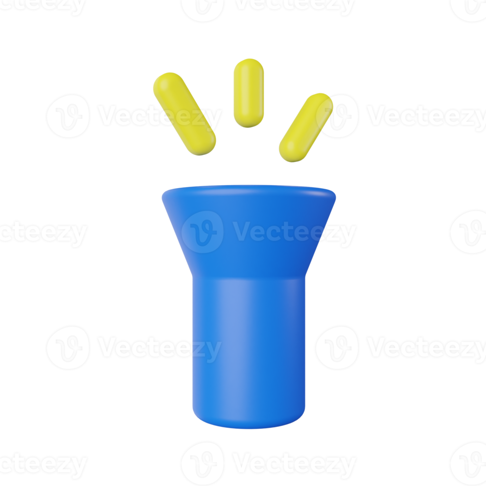 Flashlight 3D Illustration png