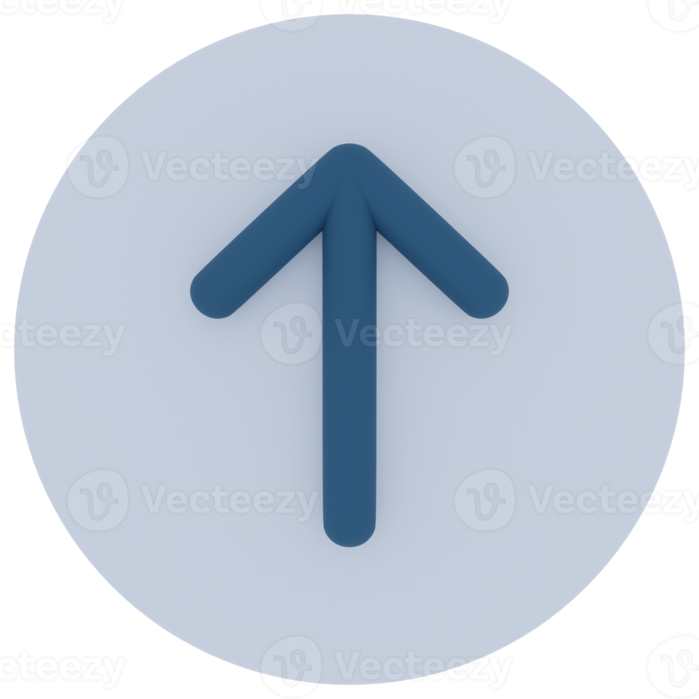 Up Arrow 3D Illustration png