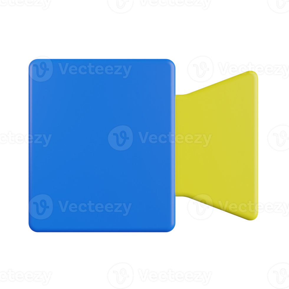 illustrazione 3d della videocamera png