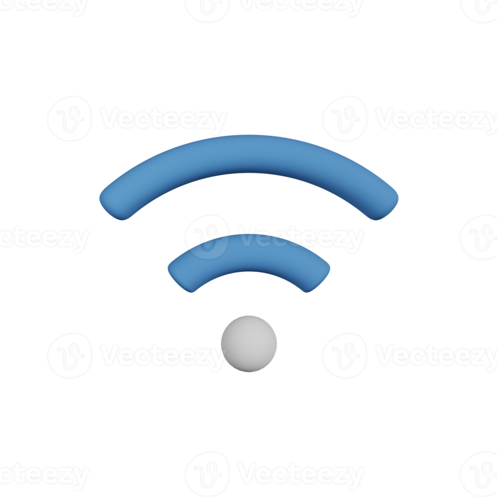 Medium Wifi Signal 3D Illustration png