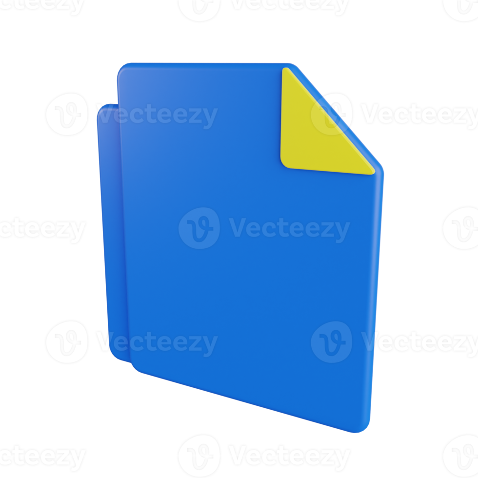 Documents 3D Illustration png