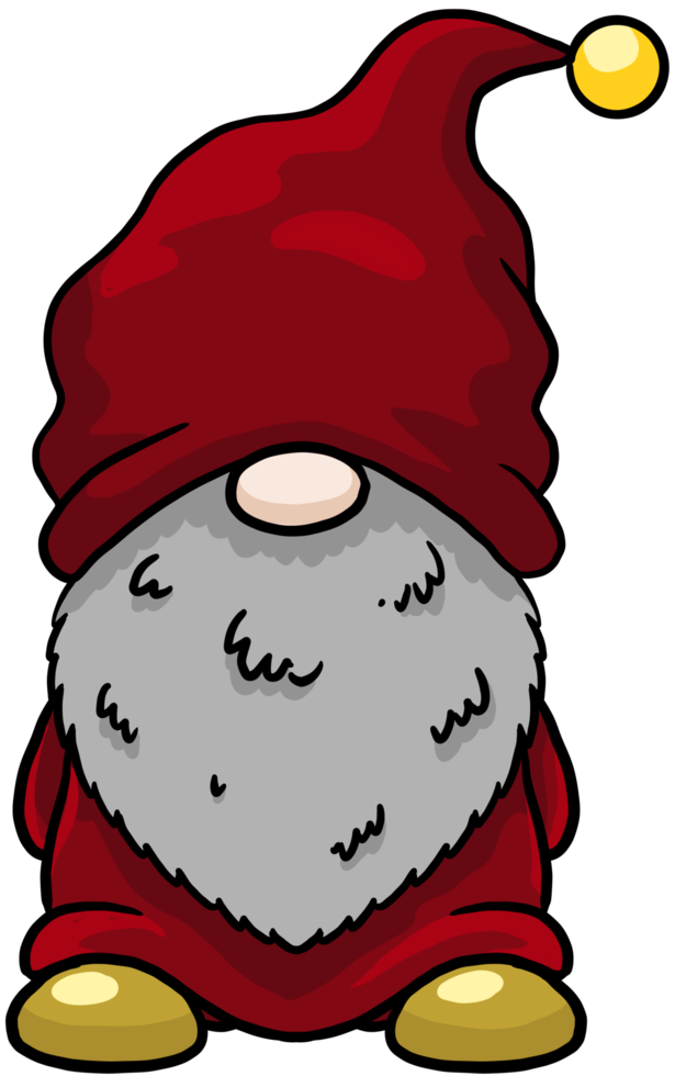 personnage coloré de gnome de dessin animé mignon png