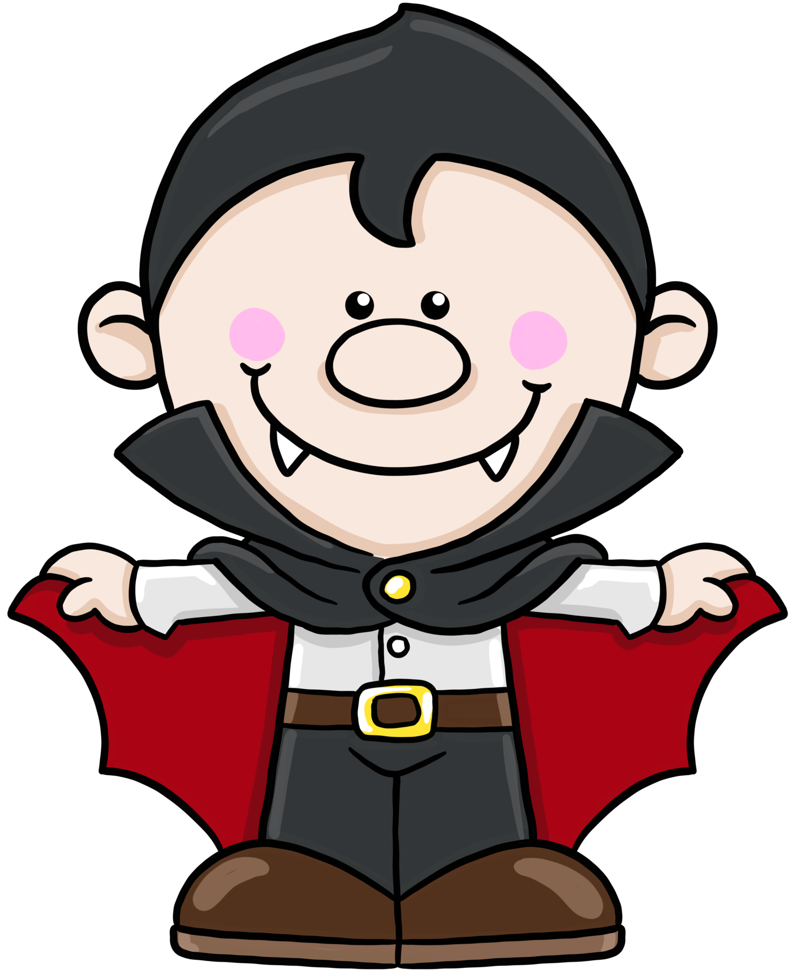 Free dibujos animados halloween niños clipart vampiro 10329595 PNG with  Transparent Background