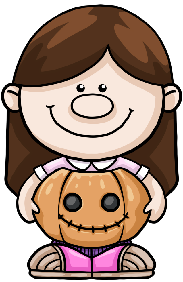 cartoon halloween kids clipart pumpkin png