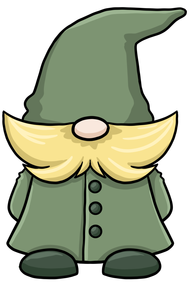 personnage coloré de gnome de dessin animé mignon png